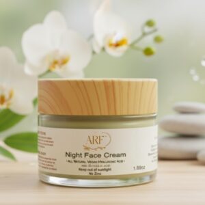 Night Face Cream (1.69oz) VEGAN HYALURONIC Acid & GLYCOLIC Acid