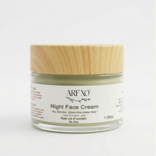 Night Face Cream (1.69oz) VEGAN HYALURONIC Acid & GLYCOLIC Acid